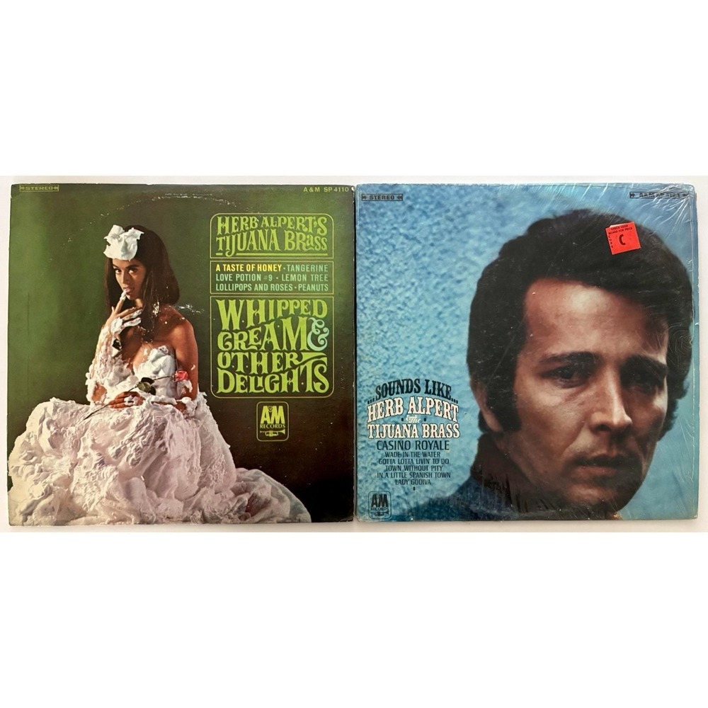 Herb Alpert & The Tijuana Brass - 2 Vinyl LP Lot - Whipped Cream & Sounds Like